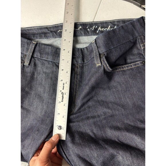 7 FOR ALL MANKIND A Pockets Stretch Boot Cut Bling Jeans Sz 31 X34 - Picture 5 of 13